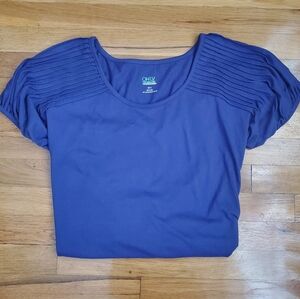Only Necessities Purple Short Sleeve Top